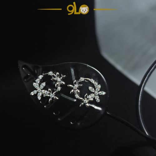 أقراط فضة موديل 9105