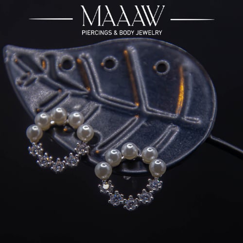 أقراط فضة موديل 9192