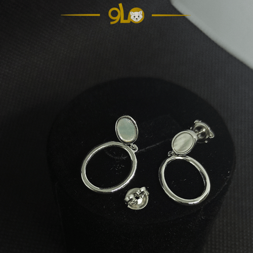 أقراط فضة موديل 9109