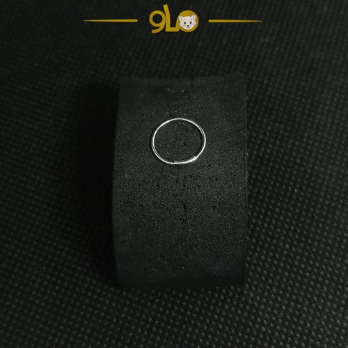 زمام بيرسينج فضة 925S دائري حلقة جزء اسطواني عريض