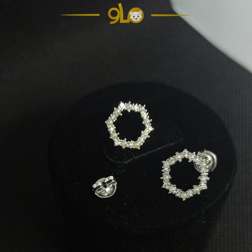 أقراط فضة موديل 9104