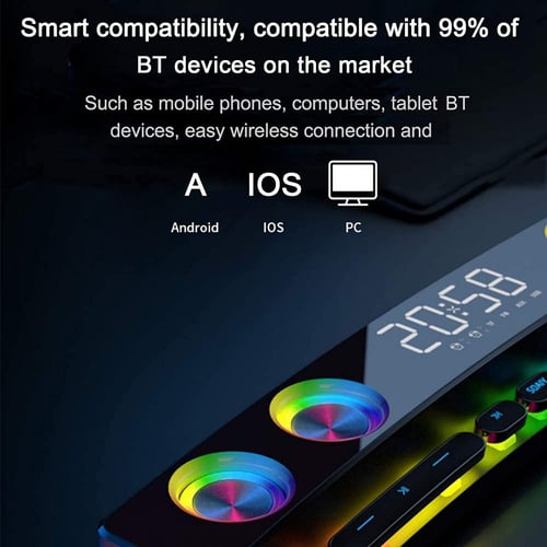 سماعة لاسلكية soaiy/SH39 هاي فاي مكبر صوت العاب بل...