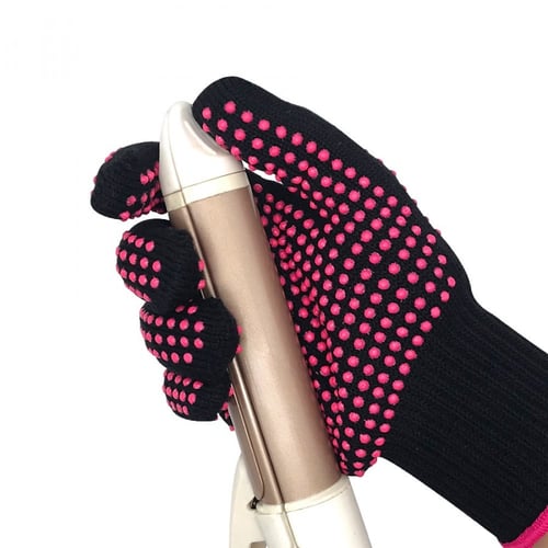 قفاز إصبع مقاوم للحرارة لفرد الشعر وتجعيد الشعر وا...