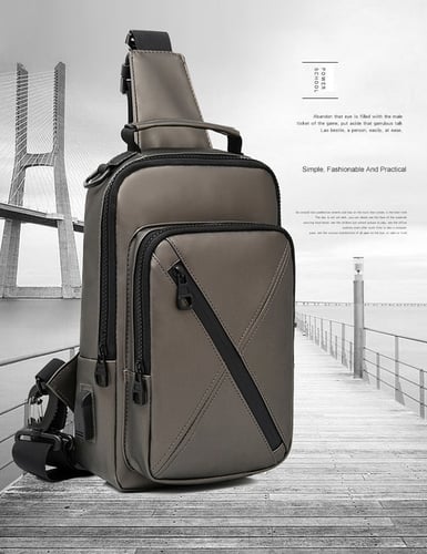 حقيبة كتف مفردة حقيبة محمولة حقيبة صدر للرجال