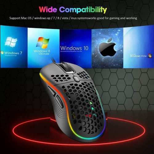 ماوس الألعاب بإضاءة خلفية LED 7200 نقطة في البوصة...
