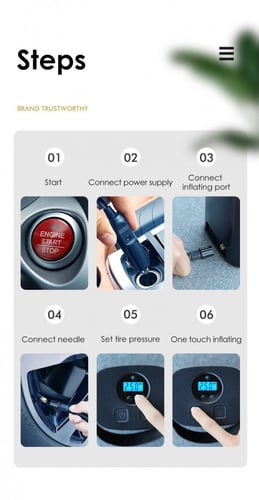 LICHEERS منفاخ هواء للسيارة من ليسيرز ، منفاخ هواء...