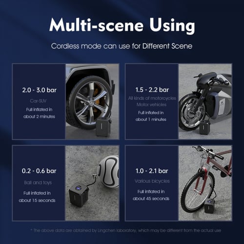 ليكيرز ، منفاخ إطارات محمول قابل لإعادة الشحن ، ول...