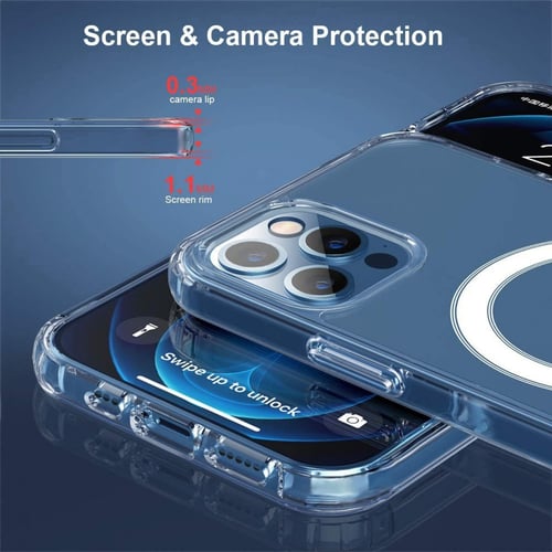 كفر ماج سيف ايفون 12/12 برو حافظة شفافة