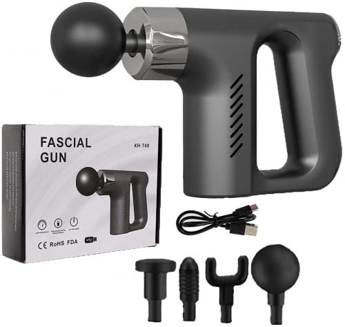 مسدس تدليك صغير KH-740 لاسلكي يعمل بالاهتزاز على ا...