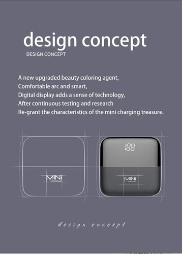 ميني بنك الطاقة 10000mah تم تنصنيف 6500 MAH المزدو...