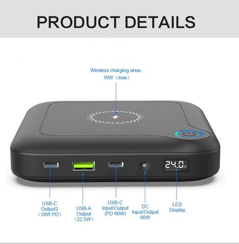 1.دعم أجهزة DC12V 16.5V 20V 24V ؛ كمبيوتر محمول DC...
