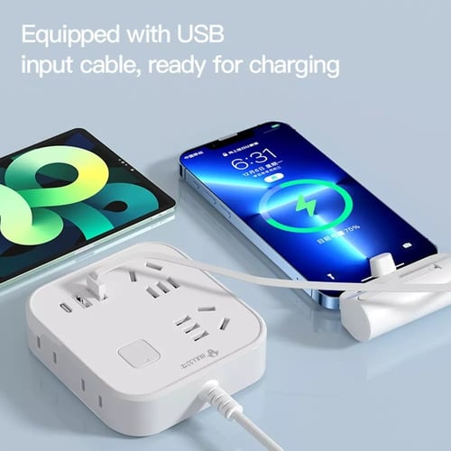 شاحن كبسولة باور بانك صغير التفاصيل الأساسية واجهة...