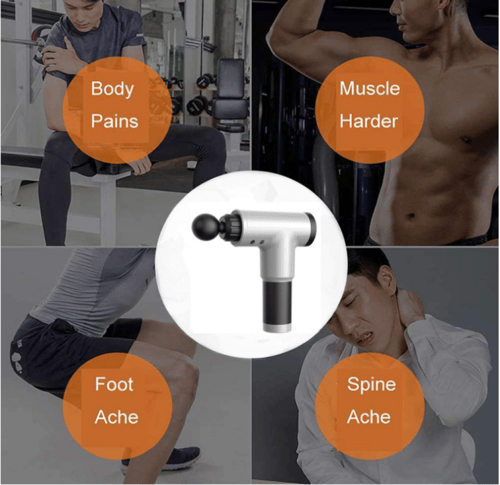 مسدس تدليك لاسلكي قابل لإعادة الشحن للأنسجة العميق...