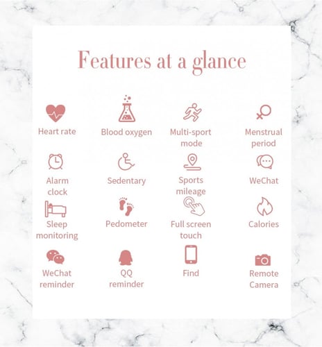 H8 Pro Women Smart Watch Android iOS بشاشة لمس كام...