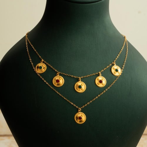 عقد ذهب عيار 21