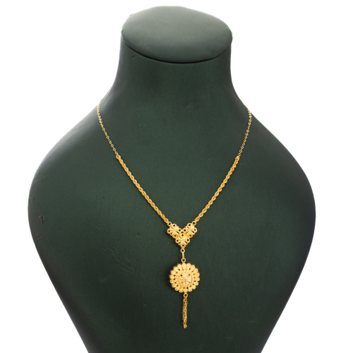 عقد تصميم جابر ذهب عيار 21