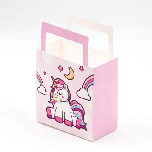 توزيعات كيس اليونيكورن الوردي (10 أكياس)
