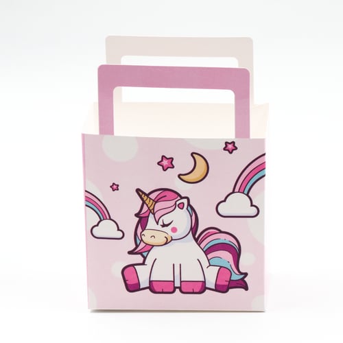 توزيعات كيس اليونيكورن الوردي (10 أكياس)