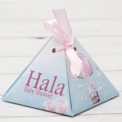 10 حبات صندوق هرمي الارنب الطائر بمنطاد الورد