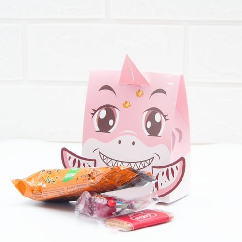 10 علب توزيعات بيبي شارك الوردي