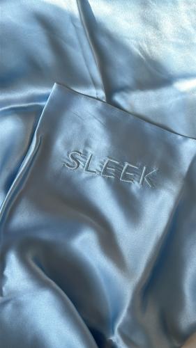 Blue pillow cover