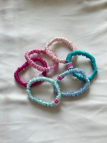 Blue hair ties set - 3 pieces