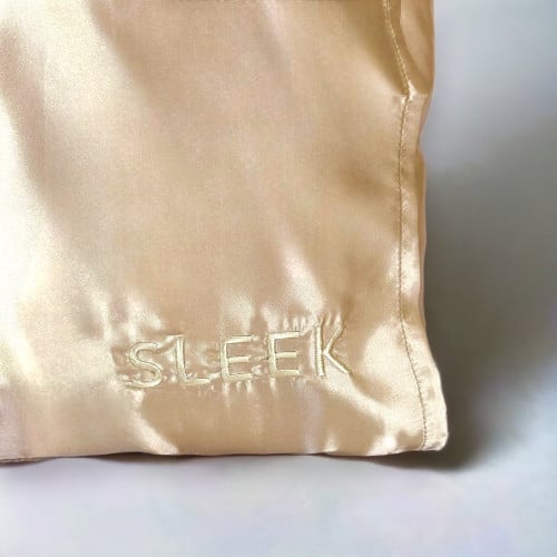 Golden pillow cover