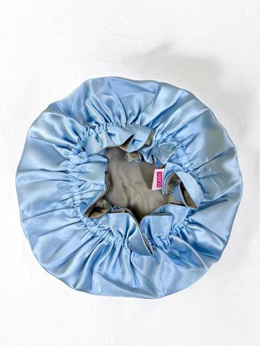 Silk double face hat - Blue/Gray