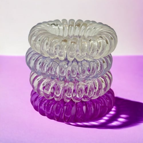 Purple hair tie