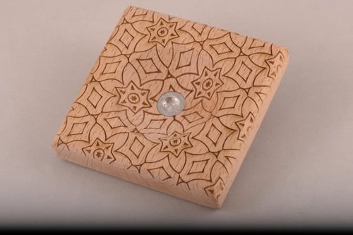 قاعدة فتيل عود المربعة حفر ليزر