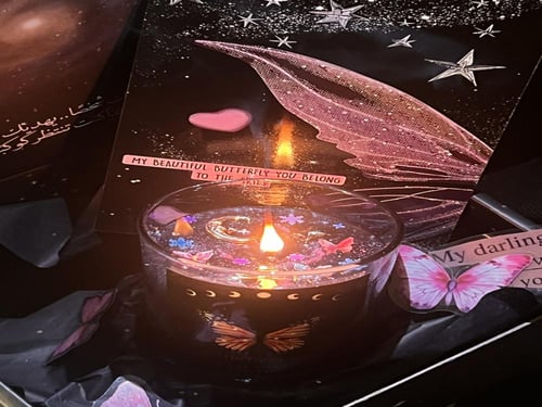 My butterfly candle