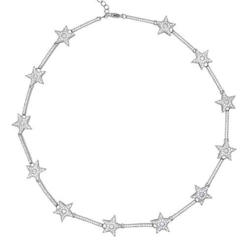 Sparkling Star Choker | 925 Sterling Silver