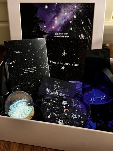 بكج النجوم وشمعة القمر سلسال النجوم الفضه