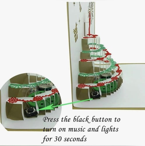 كرت الميلاد مع موسيقى الميلاد واضاءة