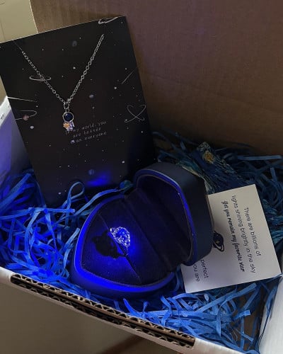 بكج خاتم نجمي مع القلاده الفضه