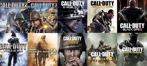 بكج اجزاء كود >14 جزء Call of Duty