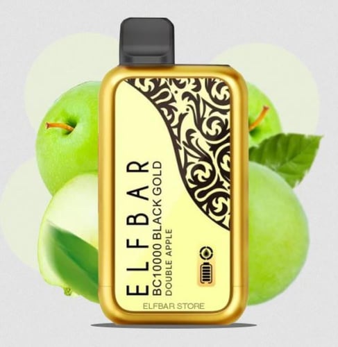 الف بار اسود ذهبي 10000 شفطة - Elfbar Black Gold 1...