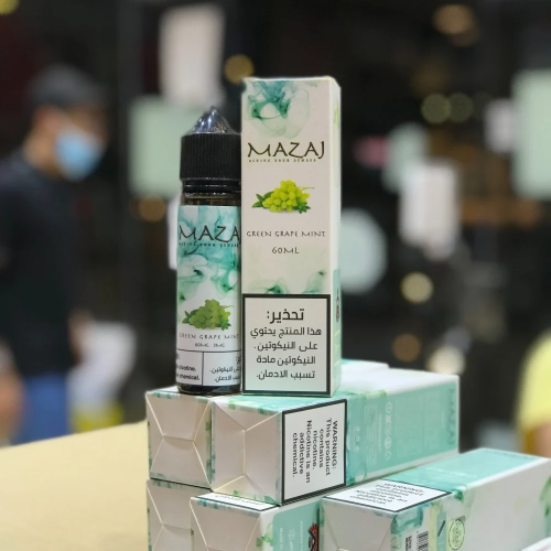 مزاج عنب أخضر نعناع 60 مل - Mazaj Green Grape Mint
