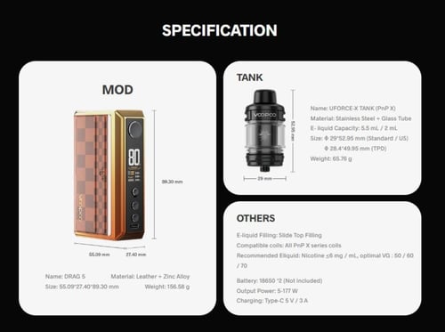 دراج 5 فوبو فيب VOOPOO DRAG 5
