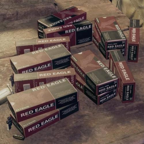 RED EAGLE علبة ذخيرة احمر ريميك