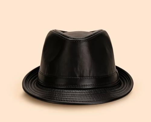 قبعة Mr.X Hat اللون جلد اسود