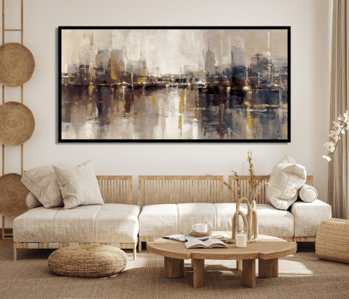 لوحة تجريدية بتصميم عصري