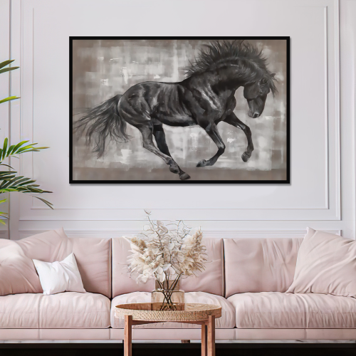 لوحة جدارية خيل كانفس