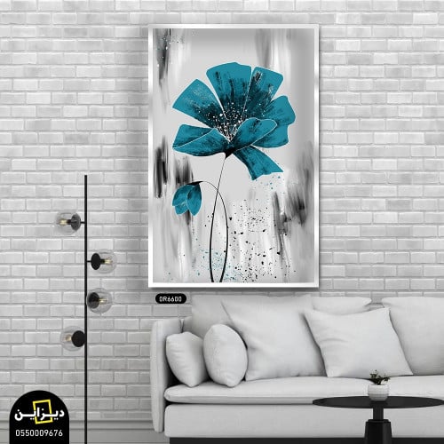 لوحة وردة - علي قماش كانفس