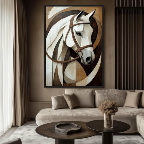 لوحة جداريه خيل كانفس