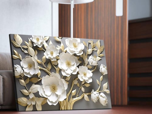 لوحة فنية شجرة ذهبية