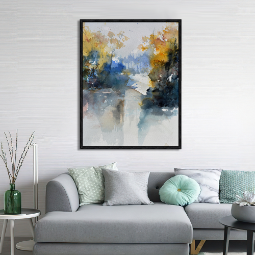 لوحات تجريدية متناغمة الألوان