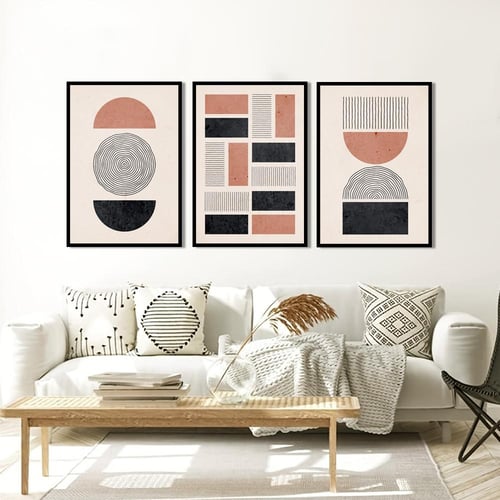 لوحات ثلاثية مجرده بوهيمى