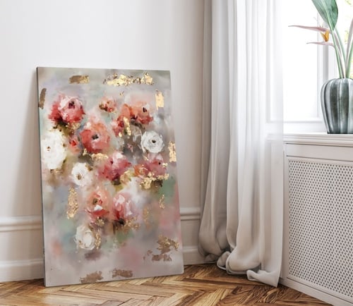 لوحة فنية رقة الزهور