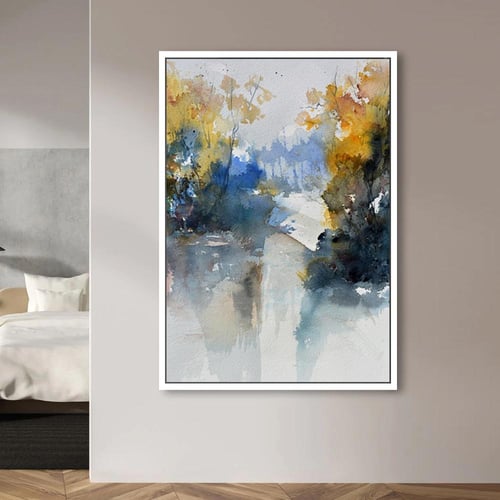 لوحات تجريدية متناغمة الألوان